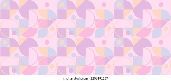 Vector geometric minimalistic artwork poster with simple geometrical shapes.