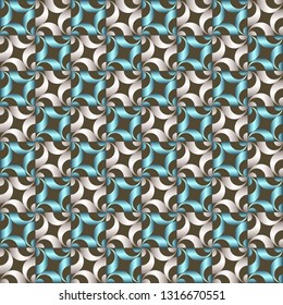 Vector geometric modern background. Trendy craft style illustration. 3d effect imitation