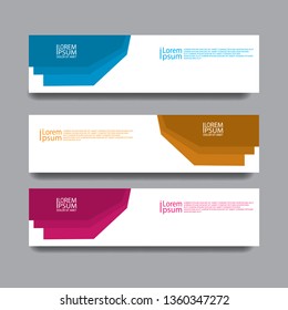 vector geometric Modern design banner 