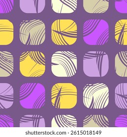 Vector - Geometric motives seamless pattern, colorful.