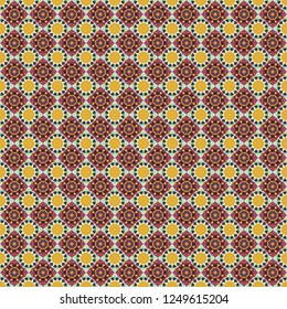 Vector geometric orange, gray and pink seamless background.