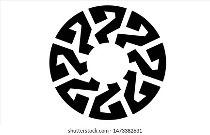 vector geometric ornament design element, EPS 10