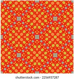 Vector geometric ornament in ethnic style. Seamless pattern with  abstract shapes, repeat tiles. Vintage retro texture.Repeating pattern for decor, fabric,textile and fabric.