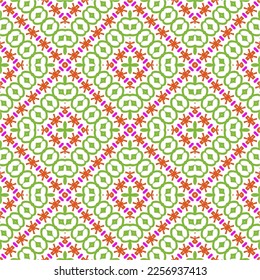 Vector geometric ornament in ethnic style. Seamless pattern with  abstract shapes, repeat tiles. Vintage retro texture. . Repeating pattern for decor, fabric,textile and fabric .