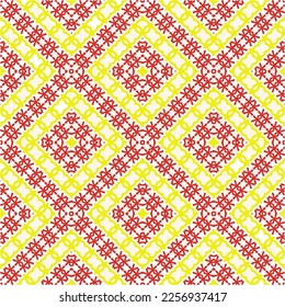 Ornamento geométrico vectorial de estilo étnico. Patrón transparente con formas abstractas, mosaicos repetidos. Textura retro vintage. ... Patrón recurrente para la decoración, tela, textil y tela.