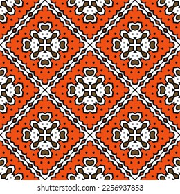 Vektorgeometrische Ornamente im ethnischen Stil. Nahtloses Muster mit abstrakten Formen, wiederholten Fliesen. Vintage Retro Textur. . Wiederholungsmuster für Dekoration, Gewebe, Textilien und Gewebe .