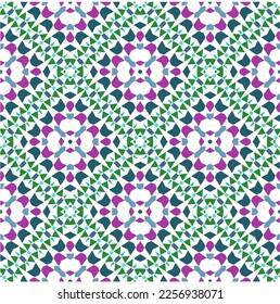 Vector geometric ornament in ethnic style. Seamless pattern with  abstract shapes, repeat tiles. Vintage retro texture. . Repeating pattern for decor, fabric,textile and fabric .