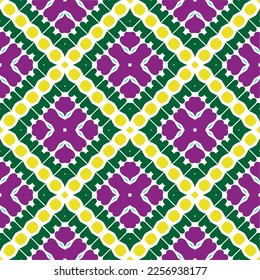 Vector geometric ornament in ethnic style. Seamless pattern with  abstract shapes, repeat tiles. Vintage retro texture. . Repeating pattern for decor, fabric,textile and fabric .
