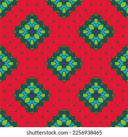 Vector geometric ornament in ethnic style. Seamless pattern with  abstract shapes, repeat tiles. Vintage retro texture. . Repeating pattern for decor, fabric,textile and fabric .