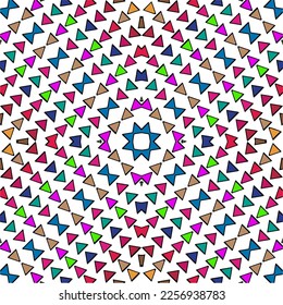 Vector geometric ornament in ethnic style. Seamless pattern with  abstract shapes, repeat tiles. Vintage retro texture. . Repeating pattern for decor, fabric,textile and fabric .