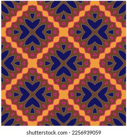 Ornamento geométrico vectorial de estilo étnico. Patrón transparente con formas abstractas, mosaicos repetidos. Textura retro vintage. ... Patrón recurrente para la decoración, tela, textil y tela.