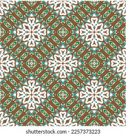 Vector geometric ornament in ethnic style. Seamless pattern with  abstract shapes, repeat tiles. Vintage retro texture.Repeating pattern for decor, fabric,textile and fabric.