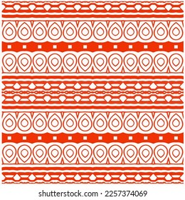 Vektorgeometrische Ornamente im ethnischen Stil. Nahtloses Muster mit abstrakten Formen, wiederholten Fliesen. Vintage Retro Textur.Wiederholte Muster für Dekoration, Gewebe, Textilien und Gewebe.