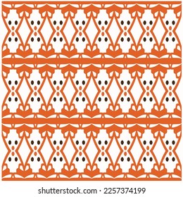 Vector geometric ornament in ethnic style. Seamless pattern with  abstract shapes, repeat tiles. Vintage retro texture.Repeating pattern for decor, fabric,textile and fabric.