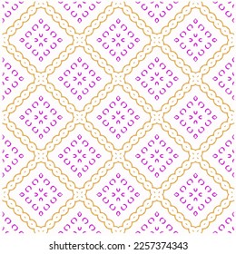 Vector geometric ornament in ethnic style. Seamless pattern with  abstract shapes, repeat tiles. Vintage retro texture.Repeating pattern for decor, fabric,textile and fabric.