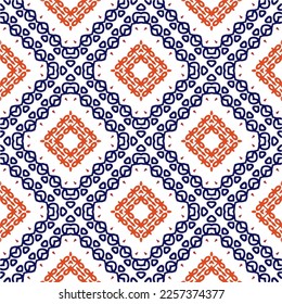 Vektorgeometrische Ornamente im ethnischen Stil. Nahtloses Muster mit abstrakten Formen, wiederholten Fliesen. Vintage Retro Textur. . Wiederholungsmuster für Dekoration, Gewebe, Textilien und Gewebe .