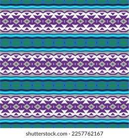 Vector geometric ornament in ethnic style. Seamless pattern with  abstract shapes, repeat tiles. Repeating pattern for decor, fabric,textile and fabric.