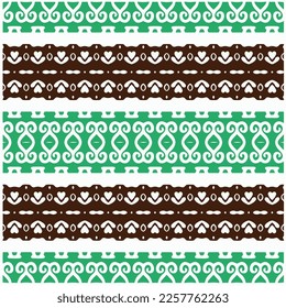 Vektorgeometrische Ornamente im ethnischen Stil. Nahtloses Muster mit abstrakten Formen, wiederholten Fliesen. Wiederholung für Dekoration, Stoff, Textilien und Stoff.