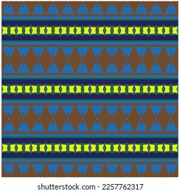 Vector geometric ornament in ethnic style. Seamless pattern with  abstract shapes, repeat tiles. Repeating pattern for decor, fabric,textile and fabric.