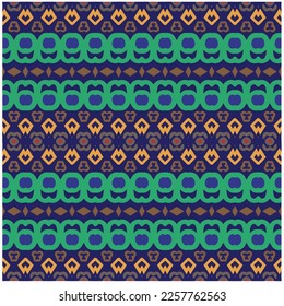 Vector geometric ornament in ethnic style. Seamless pattern with  abstract shapes, repeat tiles. Vintage retro texture.Repeating pattern for decor, fabric,textile and fabric.