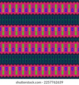 Vector geometric ornament in ethnic style. Seamless pattern with  abstract shapes, repeat tiles. Repeating pattern for decor, fabric,textile and fabric.