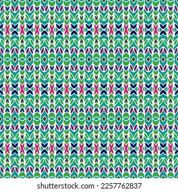 Vector geometric ornament in ethnic style. Seamless pattern with  abstract shapes, repeat tiles. Repeating pattern for decor, fabric,textile and fabric.