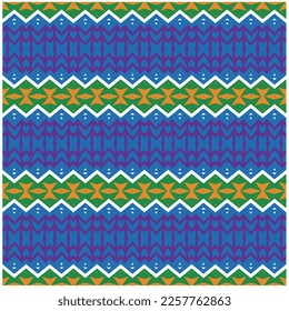 Vector geometric ornament in ethnic style. Seamless pattern with  abstract shapes, repeat tiles. Repeating pattern for decor, fabric,textile and fabric.