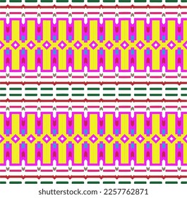 Vector geometric ornament in ethnic style. Seamless pattern with  abstract shapes, repeat tiles. Vintage retro texture.Repeating pattern for decor, fabric,textile and fabric.