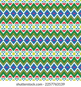 Vector geometric ornament in ethnic style. Seamless pattern with  abstract shapes, repeat tiles. Repeating pattern for decor, fabric,textile and fabric.