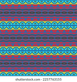 Vector geometric ornament in ethnic style. Seamless pattern with  abstract shapes, repeat tiles. Repeating pattern for decor, fabric,textile and fabric.
