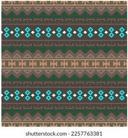 Vector geometric ornament in ethnic style. Seamless pattern with  abstract shapes, repeat tiles. Repeating pattern for decor, fabric,textile and fabric.