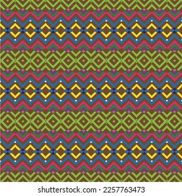 Vector geometric ornament in ethnic style. Seamless pattern with  abstract shapes, repeat tiles. Repeating pattern for decor, fabric,textile and fabric.