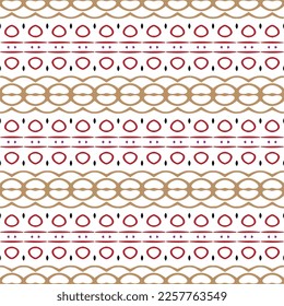 Vektorgeometrische Ornamente im ethnischen Stil. Nahtloses Muster mit abstrakten Formen, wiederholten Fliesen. Wiederholung für Dekoration, Stoff, Textilien und Stoff.