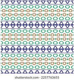 Ornamento geométrico vectorial de estilo étnico. Patrón transparente con formas abstractas, mosaicos repetidos. Patrón repetitivo de decoración, tela, tejido y tela.