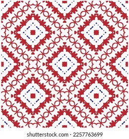 Vector geometric ornament in ethnic style. Seamless pattern with  abstract shapes, repeat tiles. Vintage retro texture.Repeating pattern for decor, fabric,textile and fabric.