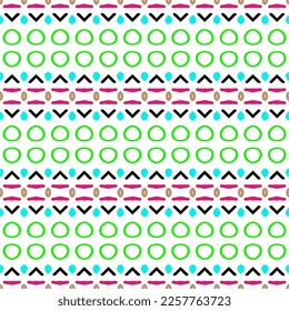 Ornamento geométrico vectorial de estilo étnico. Patrón transparente con formas abstractas, mosaicos repetidos. Patrón repetitivo de decoración, tela, tejido y tela.