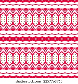 Vector geometric ornament in ethnic style. Seamless pattern with  abstract shapes, repeat tiles. Repeating pattern for decor, fabric,textile and fabric.