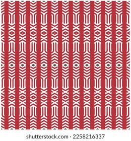 Vector geometric ornament in ethnic style. Seamless pattern with  abstract shapes, repeat tiles. Repeating pattern for decor, fabric,textile and fabric.
