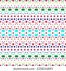Vector geometric ornament in ethnic style. Seamless pattern with  abstract shapes, repeat tiles. Repeating pattern for decor, fabric,textile and fabric.