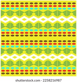 Vector geometric ornament in ethnic style. Seamless pattern with  abstract shapes, repeat tiles. Repeating pattern for decor, fabric,textile and fabric.