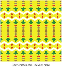 Vektorgeometrische Ornamente im ethnischen Stil. Nahtloses Muster mit abstrakten Formen, wiederholten Fliesen. Wiederholung für Dekoration, Stoff, Textilien und Stoff.