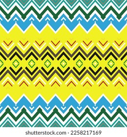 Vector geometric ornament in ethnic style. Seamless pattern with  abstract shapes, repeat tiles. Repeating pattern for decor, fabric,textile and fabric.