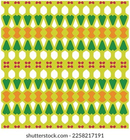 Vector geometric ornament in ethnic style. Seamless pattern with  abstract shapes, repeat tiles. Repeating pattern for decor, fabric,textile and fabric.