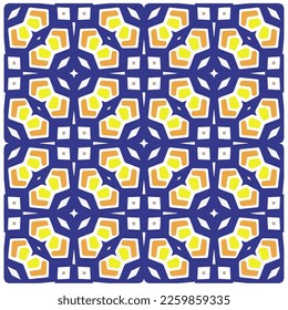 Vector geometric ornament in ethnic style. Seamless pattern with  abstract shapes, repeat tiles. Repeating pattern for decor, textile and fabric.
