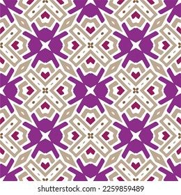 Vektorgeometrische Ornamente im ethnischen Stil. Nahtloses Muster mit abstrakten Formen, wiederholten Fliesen. Wiederholte Muster für Dekoration, Textilien und Stoff.