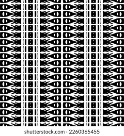 
Ornamento geométrico vectorial de estilo étnico. Patrón sin brillo con formas abstractas,Color negro y blanco. Patrón repetitivo de decoración, textil y de tela.