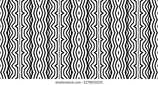 Ornamento geométrico vectorial de estilo étnico. Patrón sin brillo con formas abstractas. Papel de pared geométrico en blanco y negro. Patrón repetitivo de decoración, textil y de tela.Arte abstracto.
