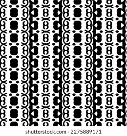 Vektorgeometrische Ornamente im ethnischen Stil. Nahtloses Muster mit abstrakten Formen. geometrische Tapete in Schwarz-Weiß. Wiederholung Muster für Dekoration, Textilien und Stoff.Abstraktion Kunst.