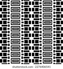 Ornamento geométrico vectorial de estilo étnico. Patrón sin brillo con formas abstractas. Papel de pared geométrico en blanco y negro. Patrón repetitivo de decoración, textil y de tela.Arte abstracto.