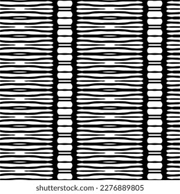 Vector geometric ornament in ethnic style. Seamless pattern with  abstract shapes. Black and white geometric  wallpaper. Repeating pattern for decor, textile and fabric.Abstraction art.